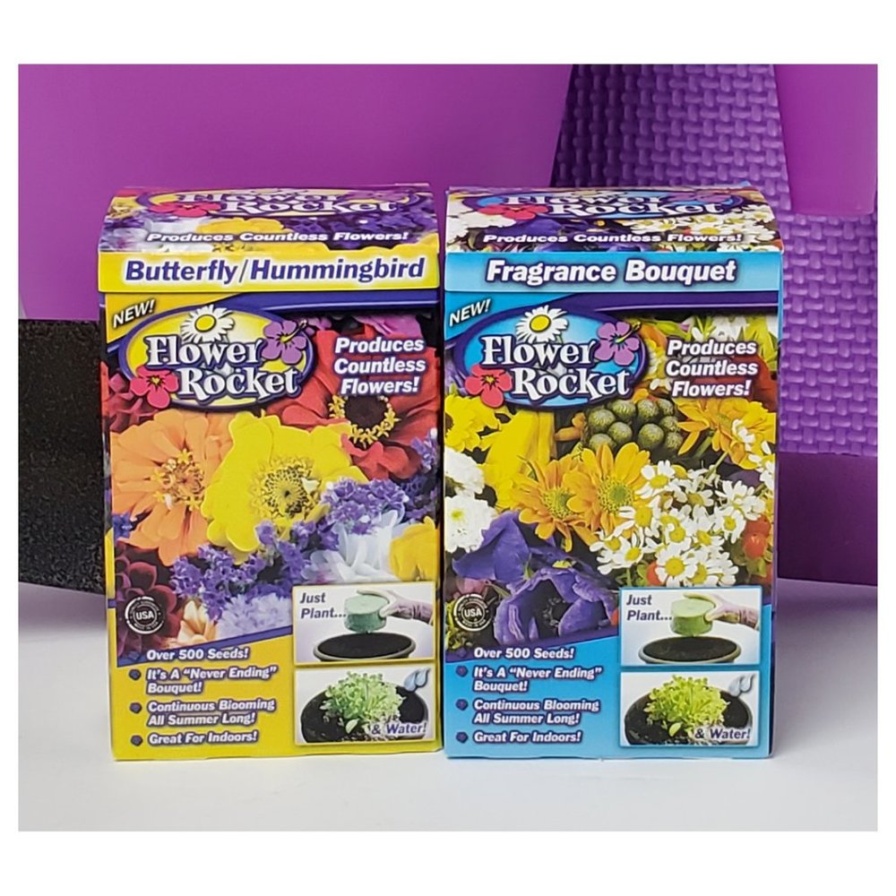 Flower Rocket Seed Garden Gift Set 7 Piece… - Picture 2 of 9